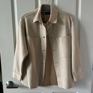 Zara Faux Suede Shacket